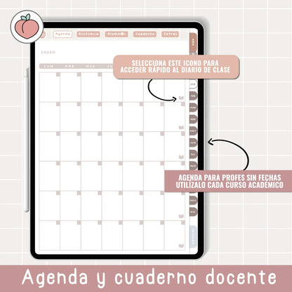 Planificador y agenda docente para iPad y Android