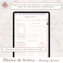 Load image into Gallery viewer, DIARIO DE LECTURA DIGITAL | READING JOURNAL
