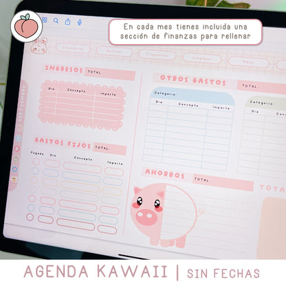 KAWAII DIGITAL PLANNER | UNDATED