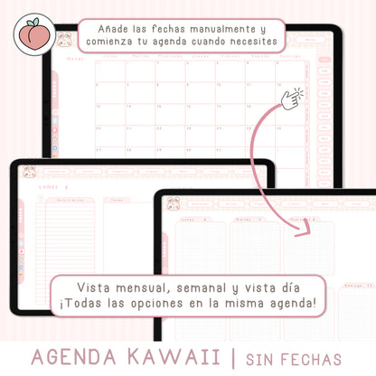 KAWAII DIGITAL PLANNER | UNDATED