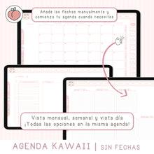 Cargar imagen en el visor de la galería, AGENDA DIGITAL KAWAII | SIN FECHAS
