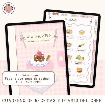 Planner de cocina para tablet