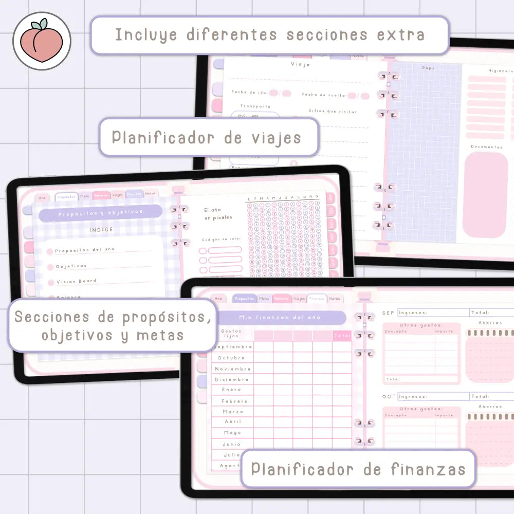 planner digital 2026 español