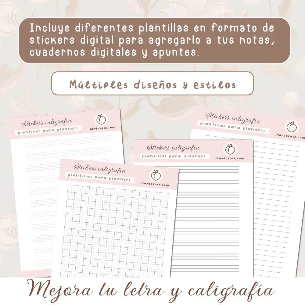 Plantillas para mejorar la letra