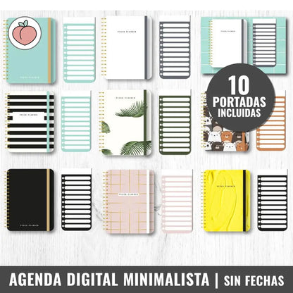 portadas incluidos con la agenda minimalista