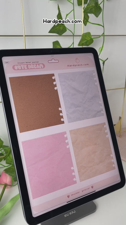 DIGITAL BULLET JOURNAL PAPERS | DIGITAL STICKERS