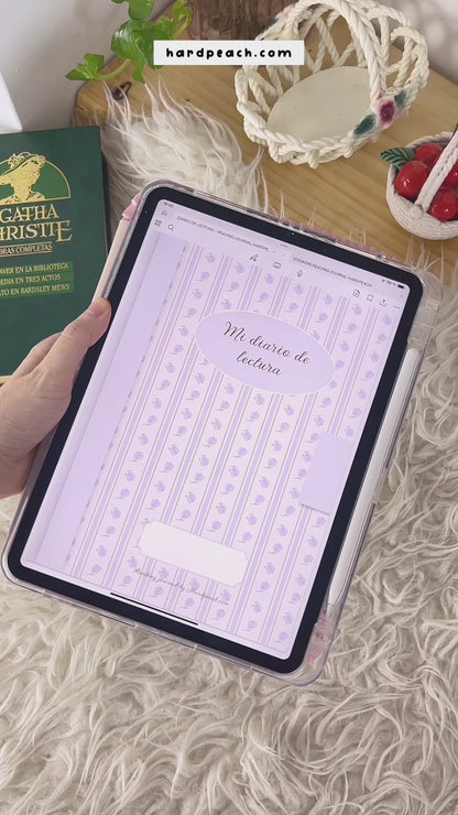 DIARIO DE LECTURA DIGITAL | Reading Journal completo con stickers incluidos: diario digital para seguimiento de lecturas