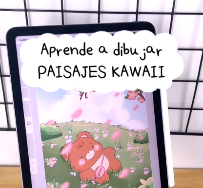 ILUSTRACIÓN DIGITAL DE MUNDOS KAWAII EN PROCREATE: Paisajes y personajes adorables | Curso completo con lecciones paso a paso, recursos y pinceles, principiantes y avanzados