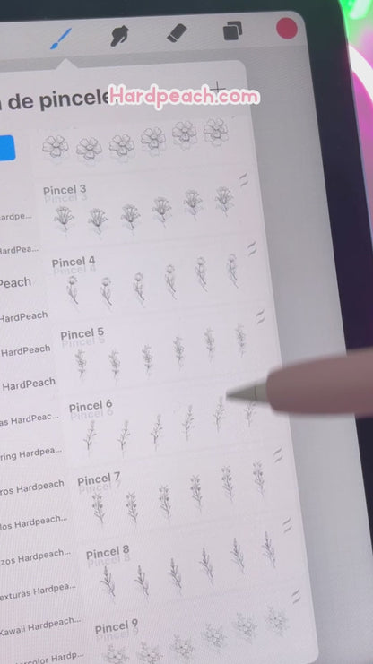 FLOWER BRUSHES - PROCREATE STAMPS