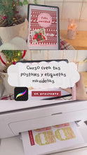 Cargar y reproducir el video en el visor de la galería, CREA POSTALES Y ETIQUETAS NAVIDEÑAS | CURSO PASO A PASO, PINCELES Y RECURSOS PARA PROCREATE
