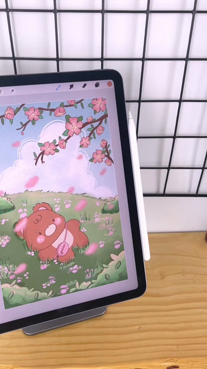 COMPLETE KIT OF COURSES AND BRUSHES FOR PROCREATE: KAWAII DIGITAL ILLUSTRATION, FANTASY LANDSCAPES, KAWAII CHARACTER CREATION, DIGITAL WATERCOLOR AND DIGITAL LETTERING + BRUSHES | Spanish audio