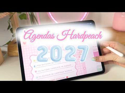 AGENDA DIGITAL MINIMALISTA PRO 2026/2027: Incluye curso, tutoriales, stickers y recursos. Edición marrones y nude
