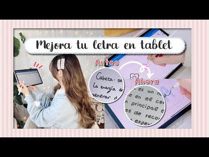 MEJORA TU LETRA Y CALIGRAFÍA DIGITAL EN IPAD Y TABLET | Curso completo: Lecciones en vídeo, cuaderno de ejercicios y recursos extra para principiantes y avanzados