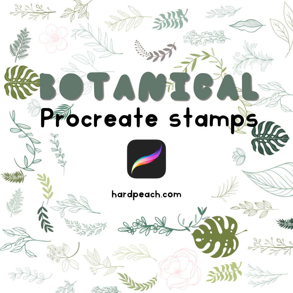 BOTANICAL BRUSHES - PROCREATE STAMPS