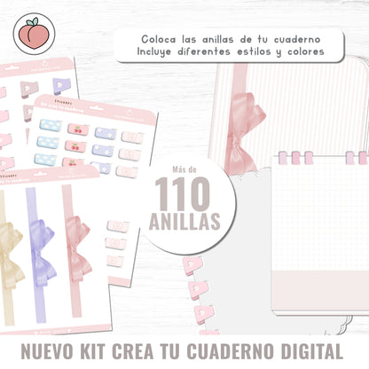 CREA TUS CUADERNOS DIGITALES PRO: Kit completo para crear y personalizar cuadernos digitales con infinitas opciones y recursos incluidos