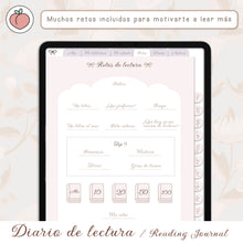 Load image into Gallery viewer, DIARIO DE LECTURA DIGITAL | READING JOURNAL
