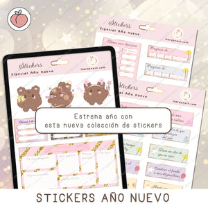 stickers digitales año nuevo