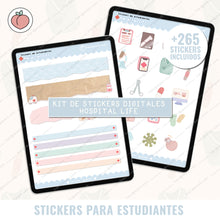 Load image into Gallery viewer, MEDICAL NOTES STICKER KIT - HOSPITAL LIFE EDITION | Spanish version
