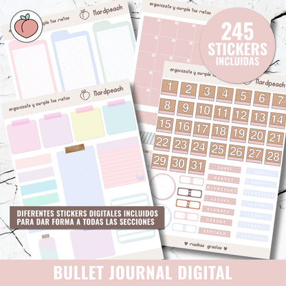 DIGITAL BULLET JOURNAL | PINK BERRY - Spanish version