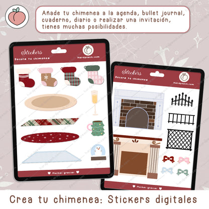 CREATE YOUR DIGITAL FIREPLACE | DIGITAL STICKERS