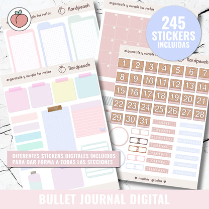 DIGITAL BULLET JOURNAL | SWEET CANDY - Spanish version