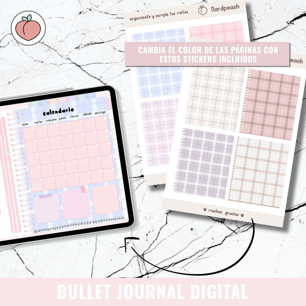 DIGITAL BULLET JOURNAL | SWEET CANDY - Spanish version
