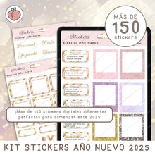 Cargar imagen en el visor de la galería, KIT DE STICKERS DIGITALES AÑO NUEVO 2025
