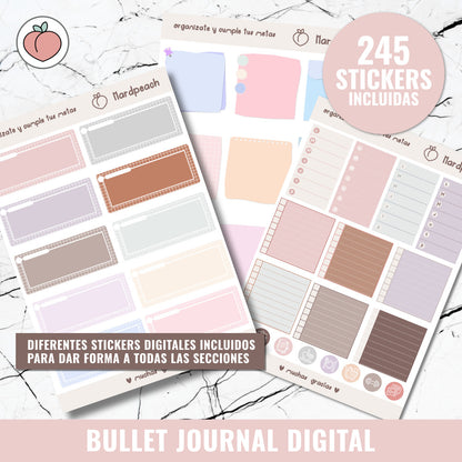 DIGITAL BULLET JOURNAL | PINK BERRY - Spanish version