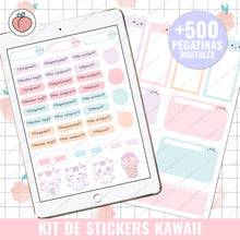 Load image into Gallery viewer, KAWAII STICKER KIT | DIGITAL STICKERS - Spanish version
