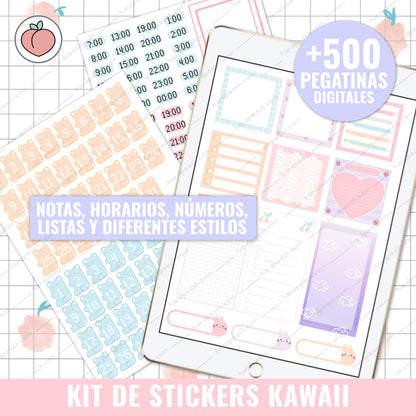 KIT DE STICKERS KAWAII | PEGATINAS DIGITALES