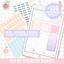 Load image into Gallery viewer, KAWAII STICKER KIT | DIGITAL STICKERS - Spanish version
