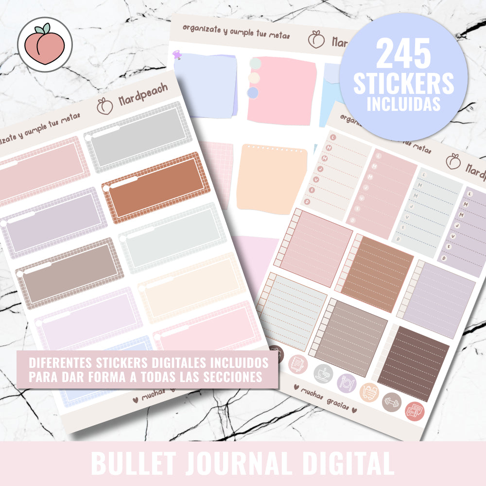DIGITAL BULLET JOURNAL | SWEET CANDY - Spanish version