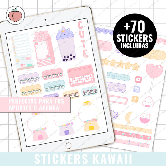 KAWAII DIGITAL STICKERS  | Spanish version