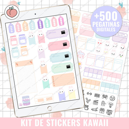 KIT DE STICKERS KAWAII | PEGATINAS DIGITALES
