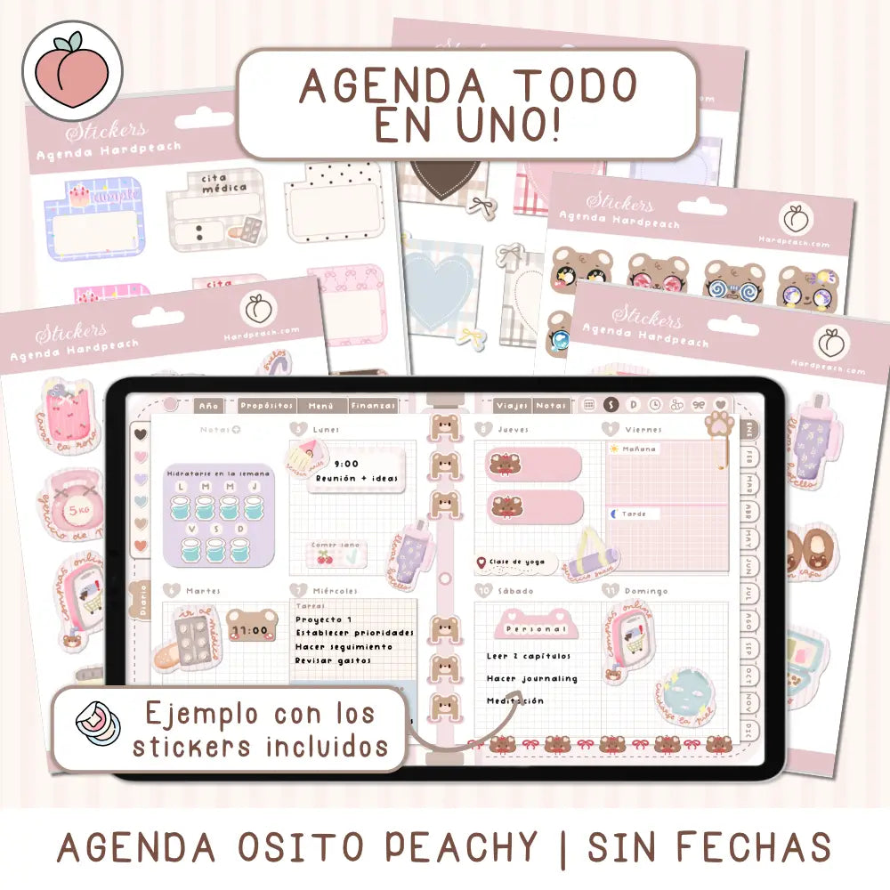 Stickers digitales para la agenda