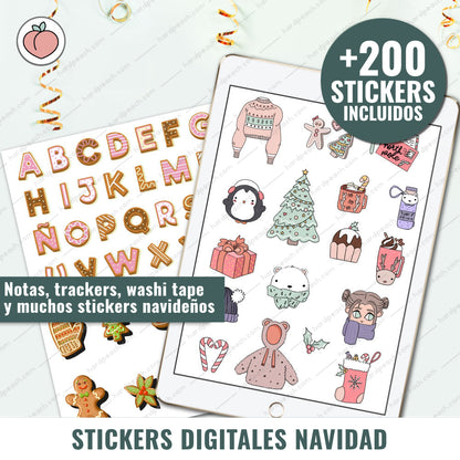 STICKERS DIGITALES DE NAVIDAD