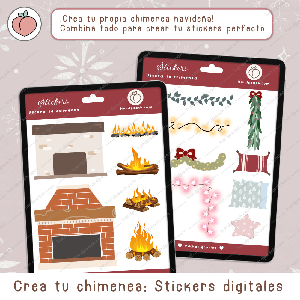 CREATE YOUR DIGITAL FIREPLACE | DIGITAL STICKERS