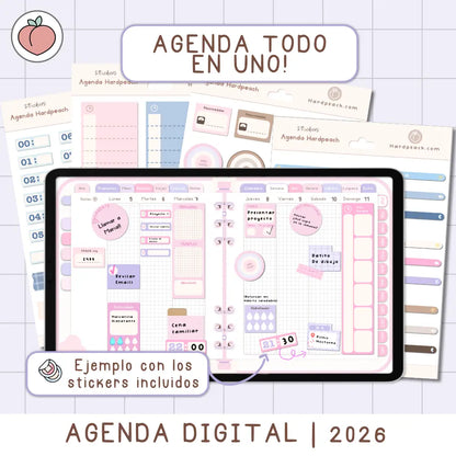 Stickers para agenda digital 2026