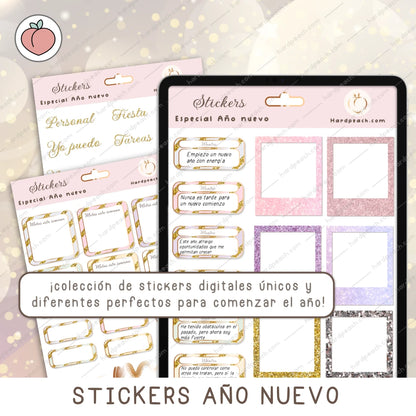 stickers de propositos para año nuevo