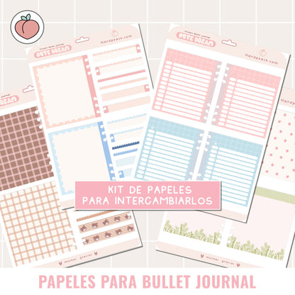 DIGITAL BULLET JOURNAL PAPERS | DIGITAL STICKERS