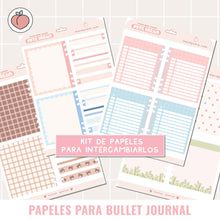 Load image into Gallery viewer, PAPELES PARA BULLET JOURNAL DIGITAL |  STICKERS DIGITALES
