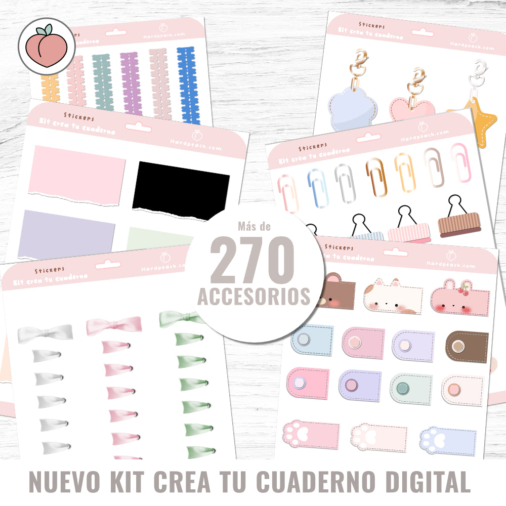 CREA TUS CUADERNOS DIGITALES PRO: Kit completo para crear y personalizar cuadernos digitales con infinitas opciones y recursos incluidos