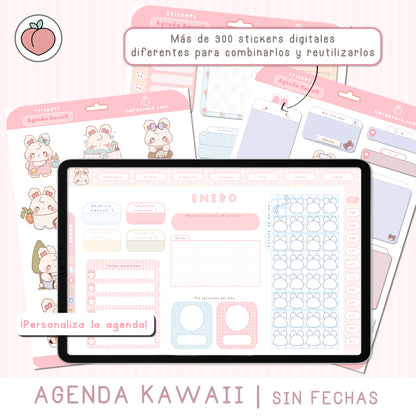 KAWAII DIGITAL PLANNER | UNDATED