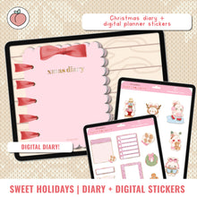 Load image into Gallery viewer, CHRISTMAS DIGITAL DIARY + STICKERS WITH NUBE | SWEET HOLIDAYS
