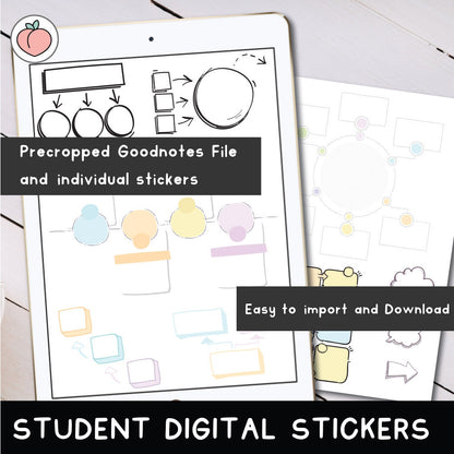STUDENT DIGITAL STICKERS | SCHEMES AND CONCEPTUAL MAPS