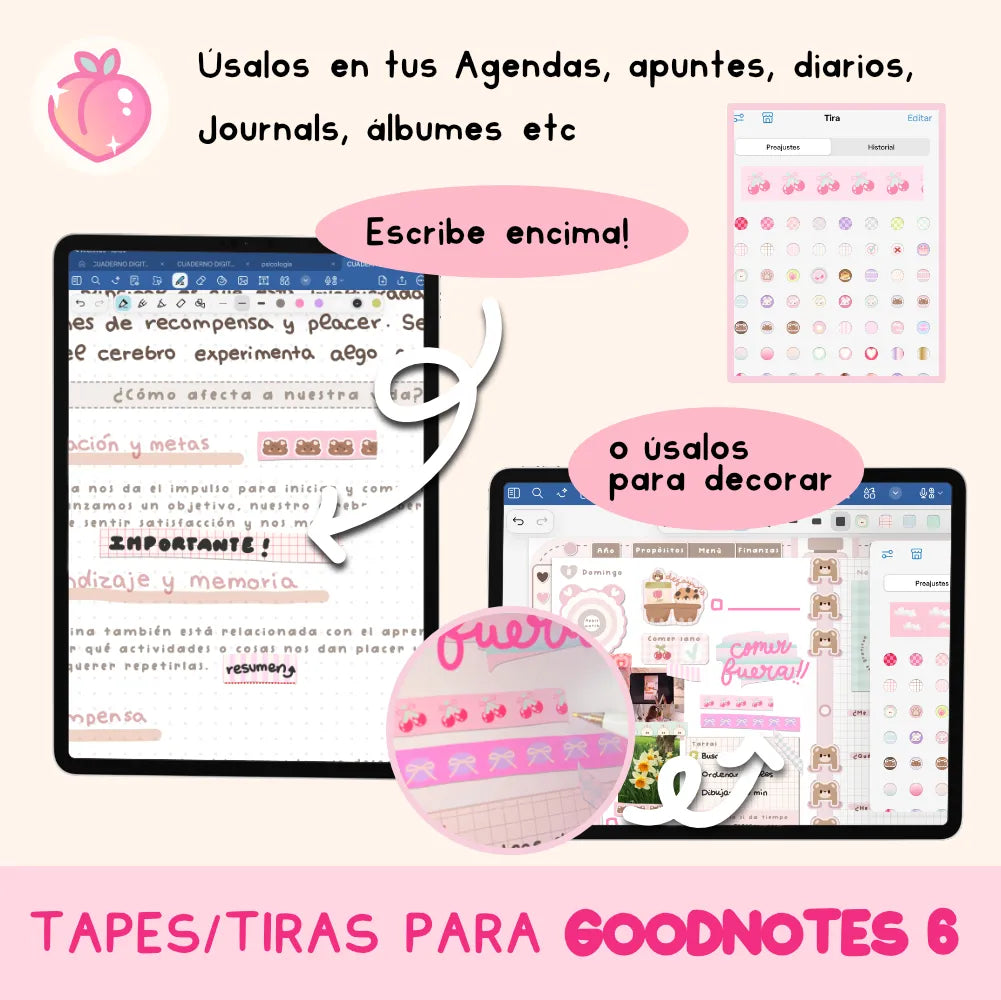 tiras para goodnotes 6