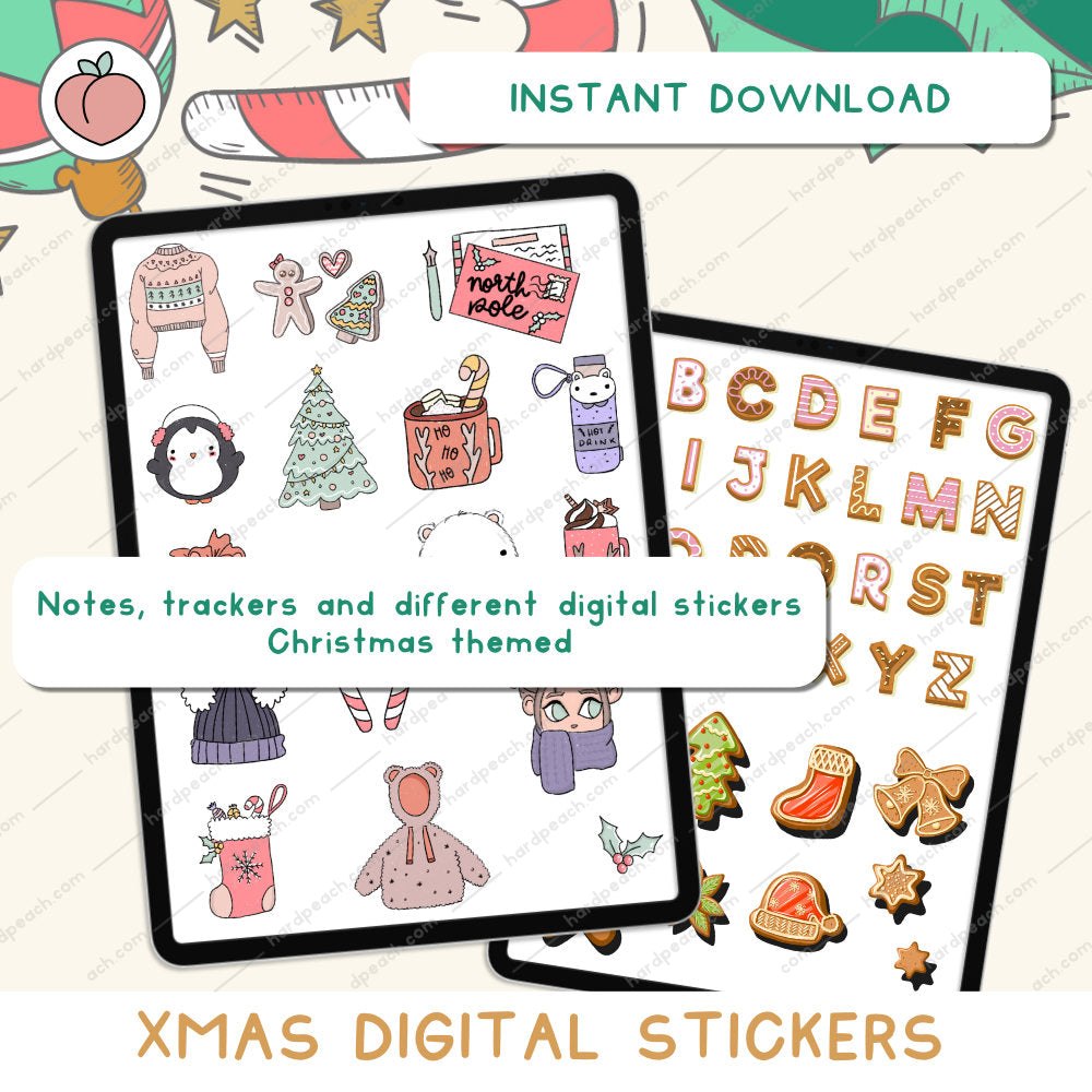 Christmas digital stickers | Xmas collection