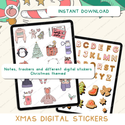 Christmas digital stickers | Xmas collection