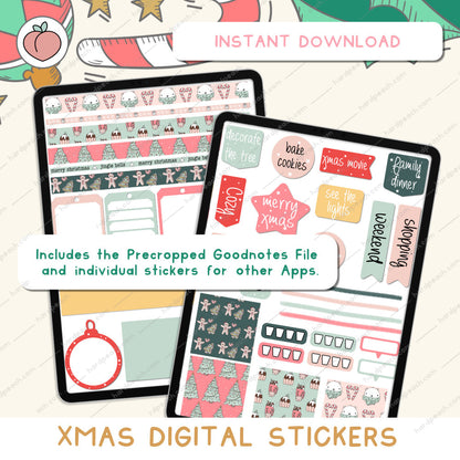 Christmas digital stickers | Xmas collection