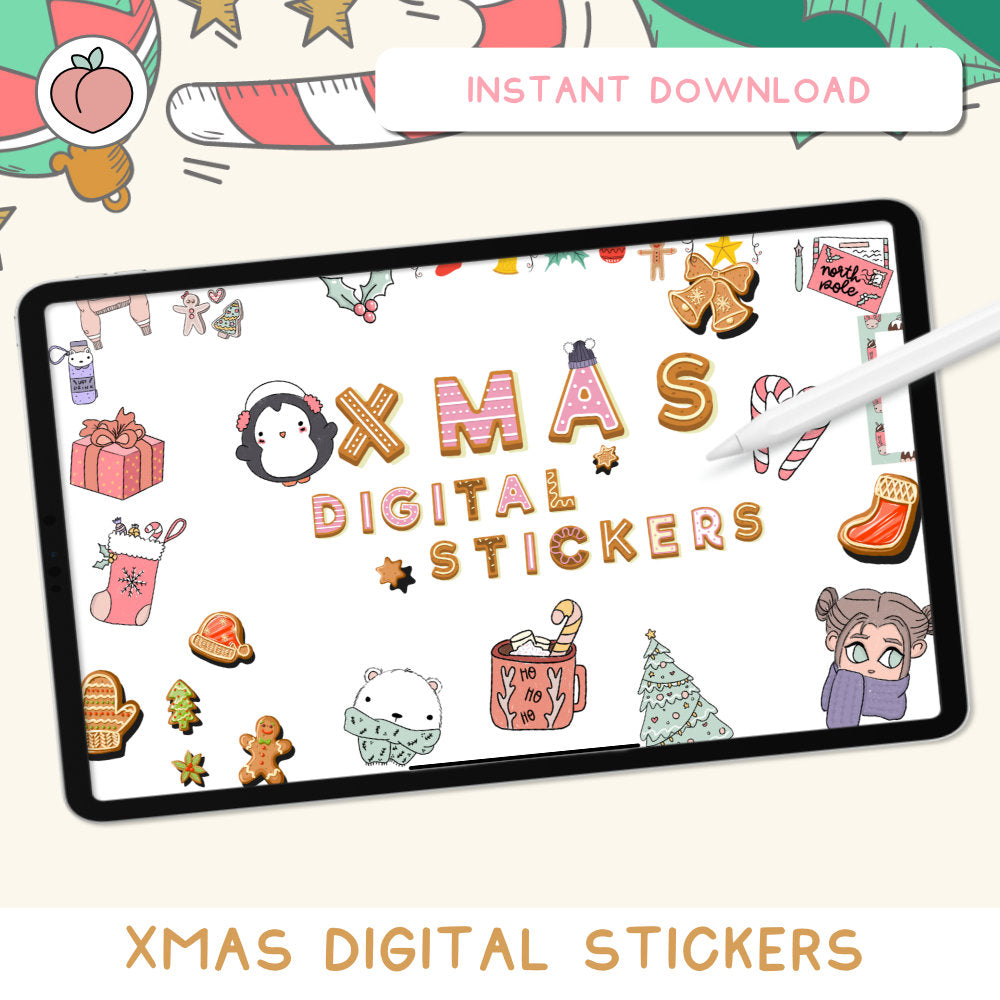 Christmas digital stickers | Xmas collection